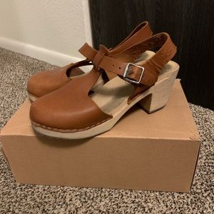 Lotta’s from Stockholm wooden t-bar clogs